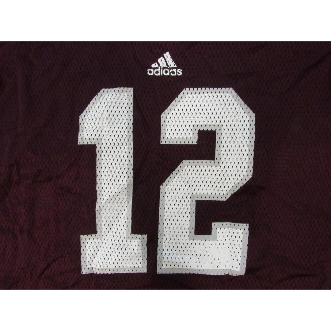 Texas AandM Aggies 12 Womens Size S Small Maroon Adidas Jersey Image 3