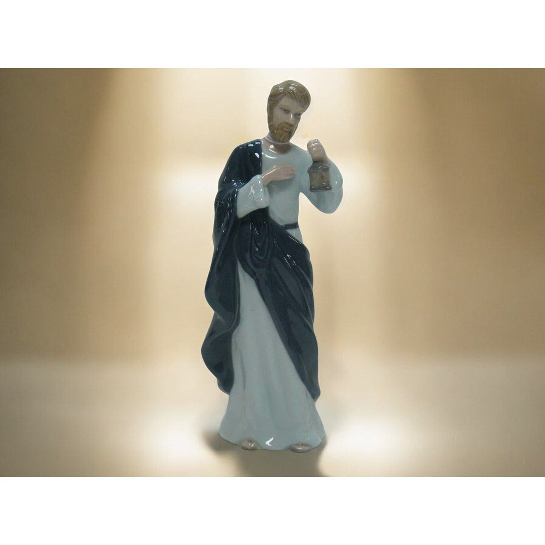 Ceramic Father Joseph Figurine 8.25 inches Religious Nativity Decor Gift Image 2