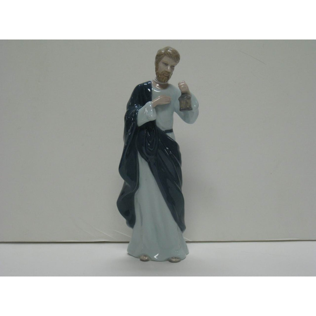 Ceramic Father Joseph Figurine 8.25 inches Religious Nativity Decor Gift Image 3