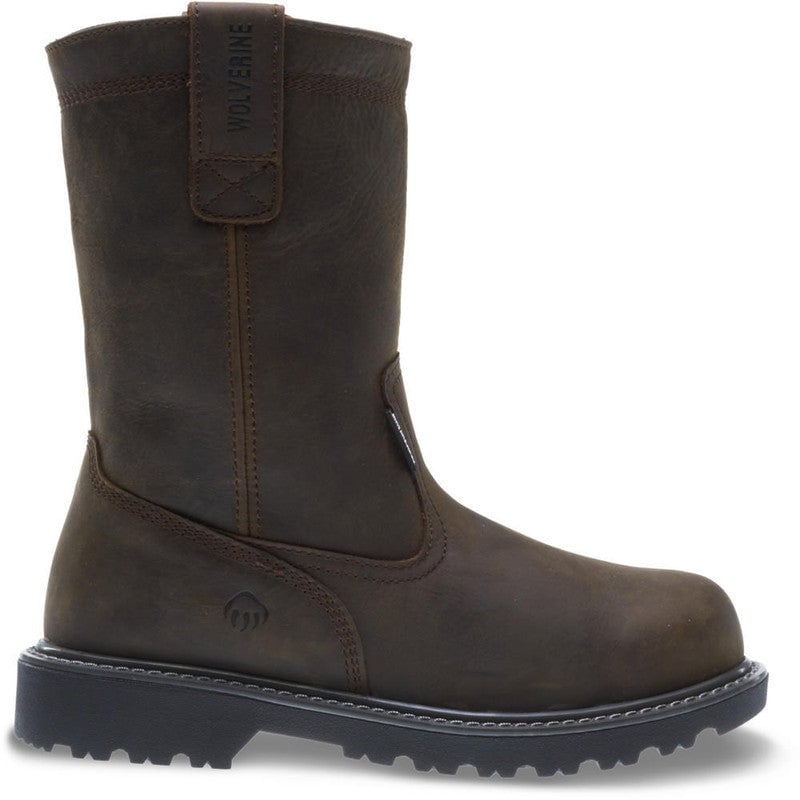 Wolverine Floorhand Welly Wp / Dk Brown Footwear W10680 Image 1