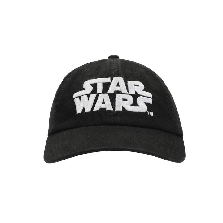 Star Wars Title Logo Embroidered Snapback Hat Image 2