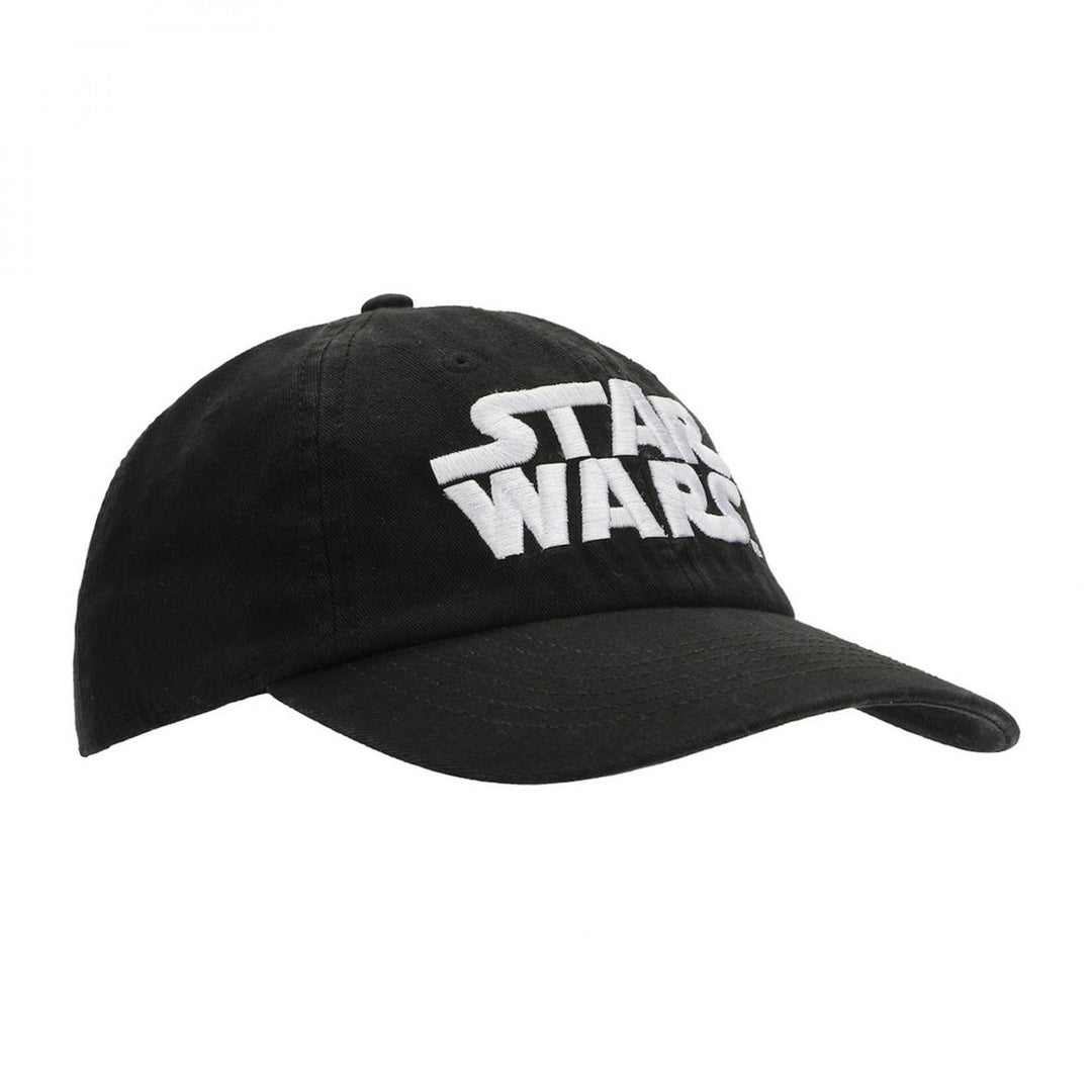 Star Wars Title Logo Embroidered Snapback Hat Image 3