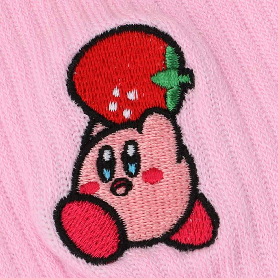 Kirby Strawberry Pink Crew Socks Image 4