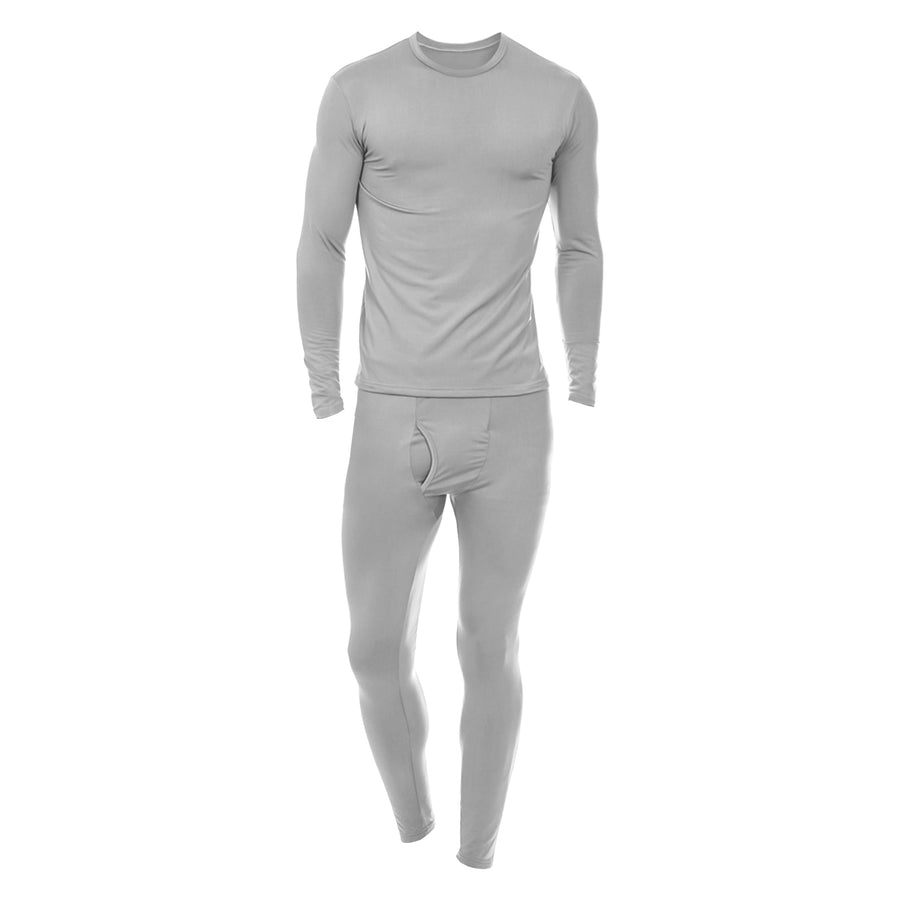 Mens Winter Thermal Underwear Set Fleece Lined 2 Sets Warm Long Sleeve Pants Image 1