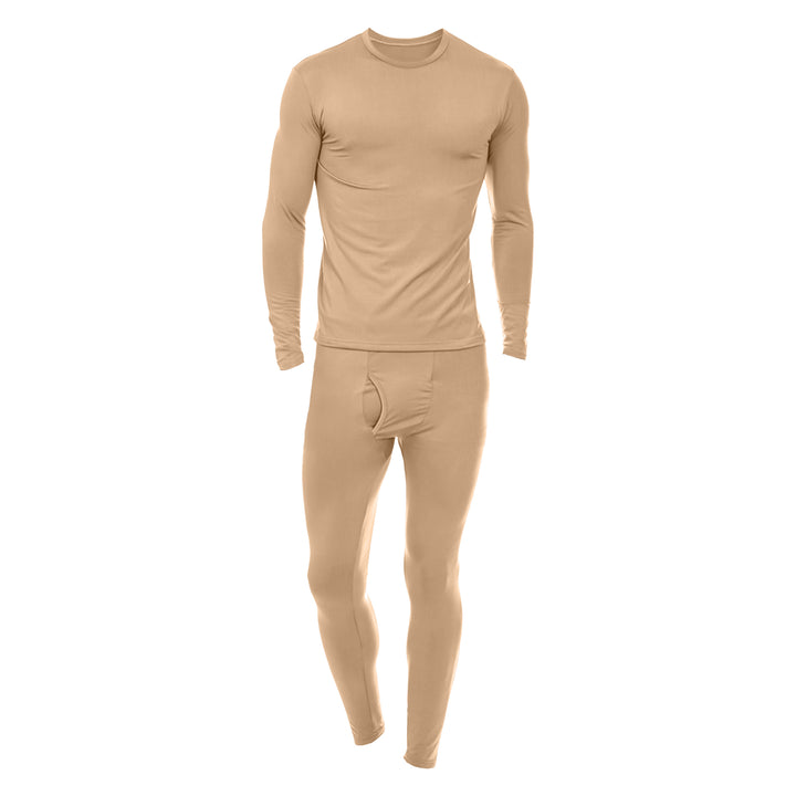 Mens Winter Thermal Underwear Set Fleece Lined 2 Sets Warm Long Sleeve Pants Image 2