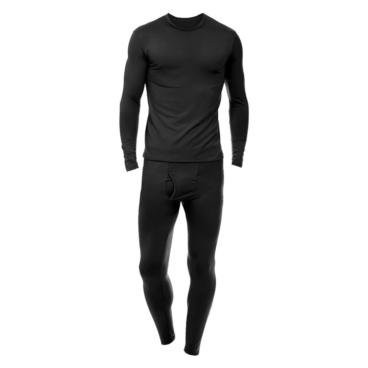 Mens Winter Thermal Underwear Set Fleece Lined 2 Sets Warm Long Sleeve Pants Image 4