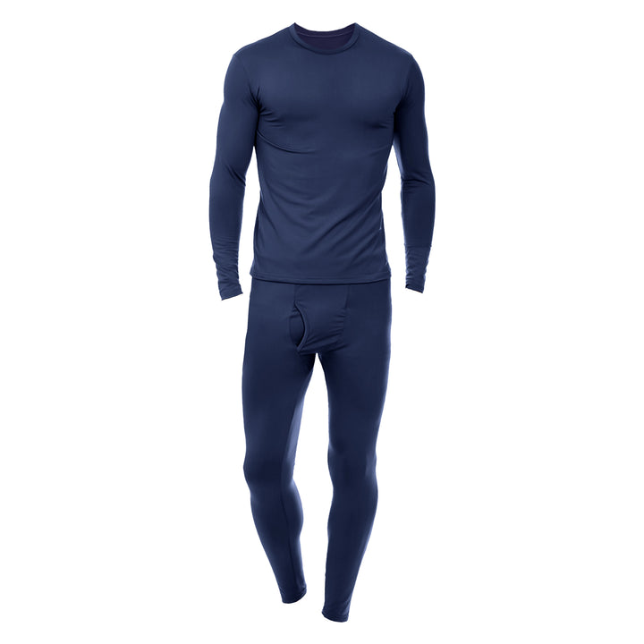 Mens Fleece Lined Thermal Underwear Set 3 Piece Winter Wardrobe Essential Image 6