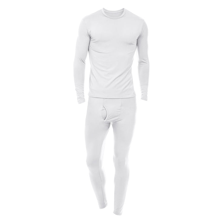 Mens Fleece Lined Thermal Underwear Set 3 Piece Winter Wardrobe Essential Image 8