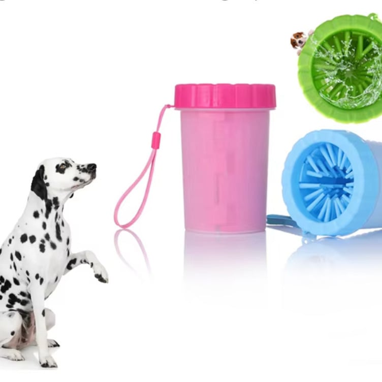 Compact Portable Pet Paw Washer Cleaner Easy to Use Gentle Bristles Multi-Directional Image 1