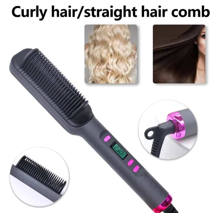 Multifunction Electric Hair Straightening Comb Image 1