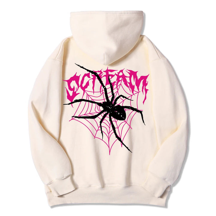 Scream Spiders and Cobwebs Printing Women Hoodies Harajuku Oversize Hoody Fashion Loose Clothing Comfortable Sweatshirt Image 7