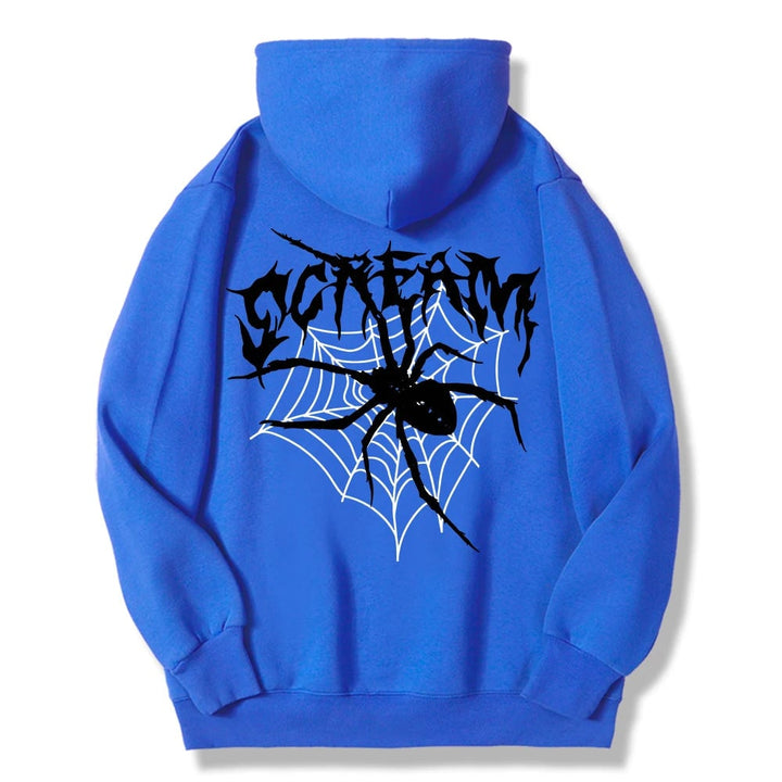 Scream Spiders and Cobwebs Printing Women Hoodies Harajuku Oversize Hoody Fashion Loose Clothing Comfortable Sweatshirt Image 10