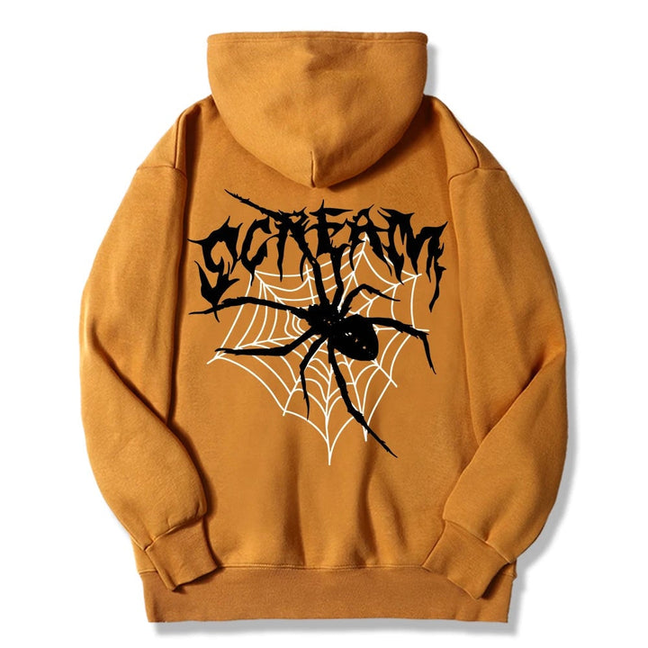 Scream Spiders and Cobwebs Printing Women Hoodies Harajuku Oversize Hoody Fashion Loose Clothing Comfortable Sweatshirt Image 12