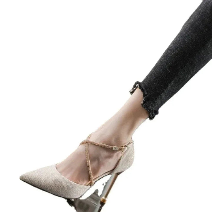 2024 fashion summer women Sexy Stiletto High Heels pumps Ladies Pointed Toe Shallow Party Shoe for wedding women black Image 4