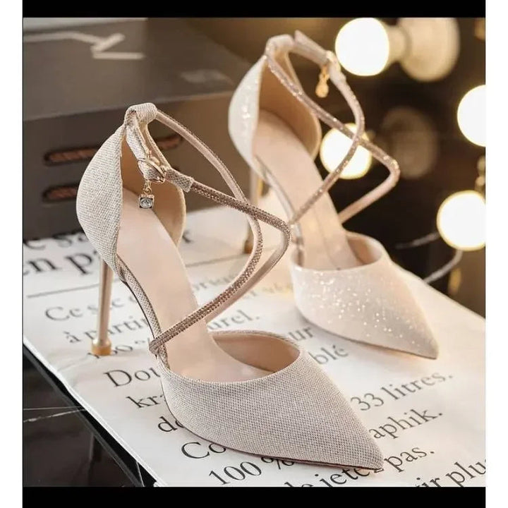 2024 fashion summer women Sexy Stiletto High Heels pumps Ladies Pointed Toe Shallow Party Shoe for wedding women black Image 9