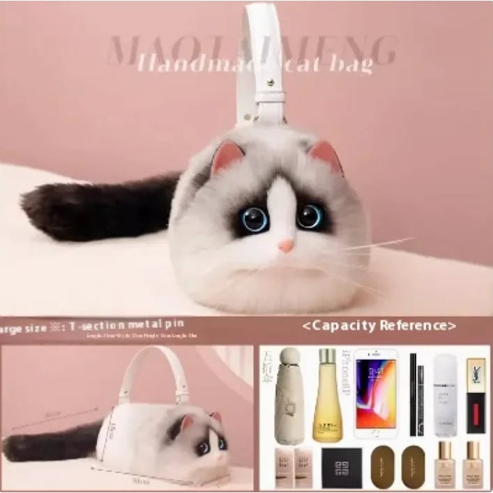 Feline Charm Handbag Image 11