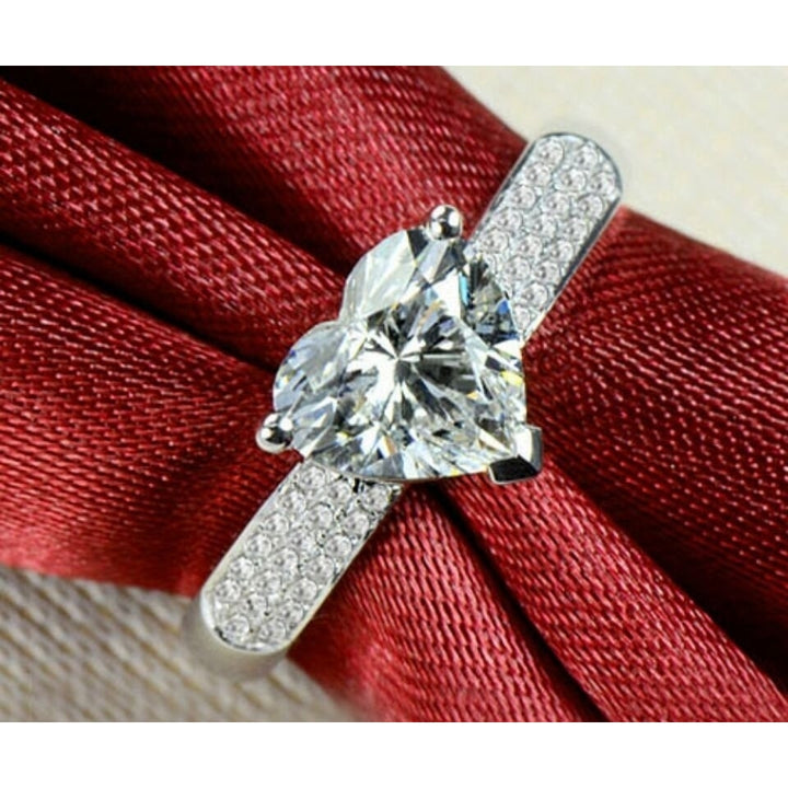 18K Gold Plated 925 Sterling Silver Cubic Zirconia Ring Image 11