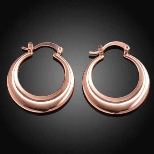 925 Sterling Silver Elegant Round Hoop Earrings Image 6