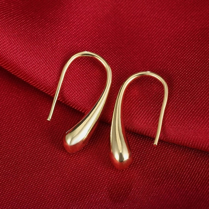 925 Sterling Silver Teardrop Earrings Image 1