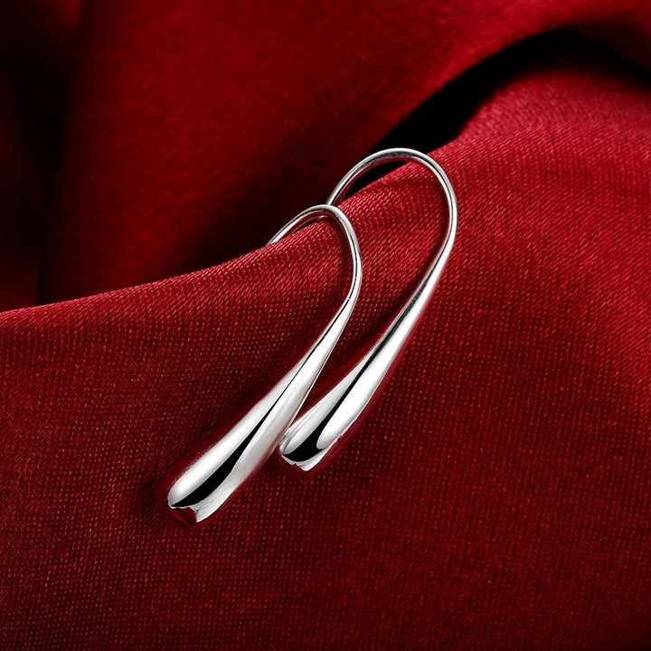 925 Sterling Silver Teardrop Earrings Image 4