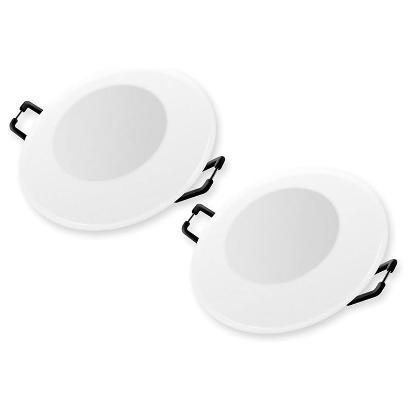 12V LED Recessed Down Lights Soft White 3500K Puck Light Pack of 2 for RV Boat Image 1