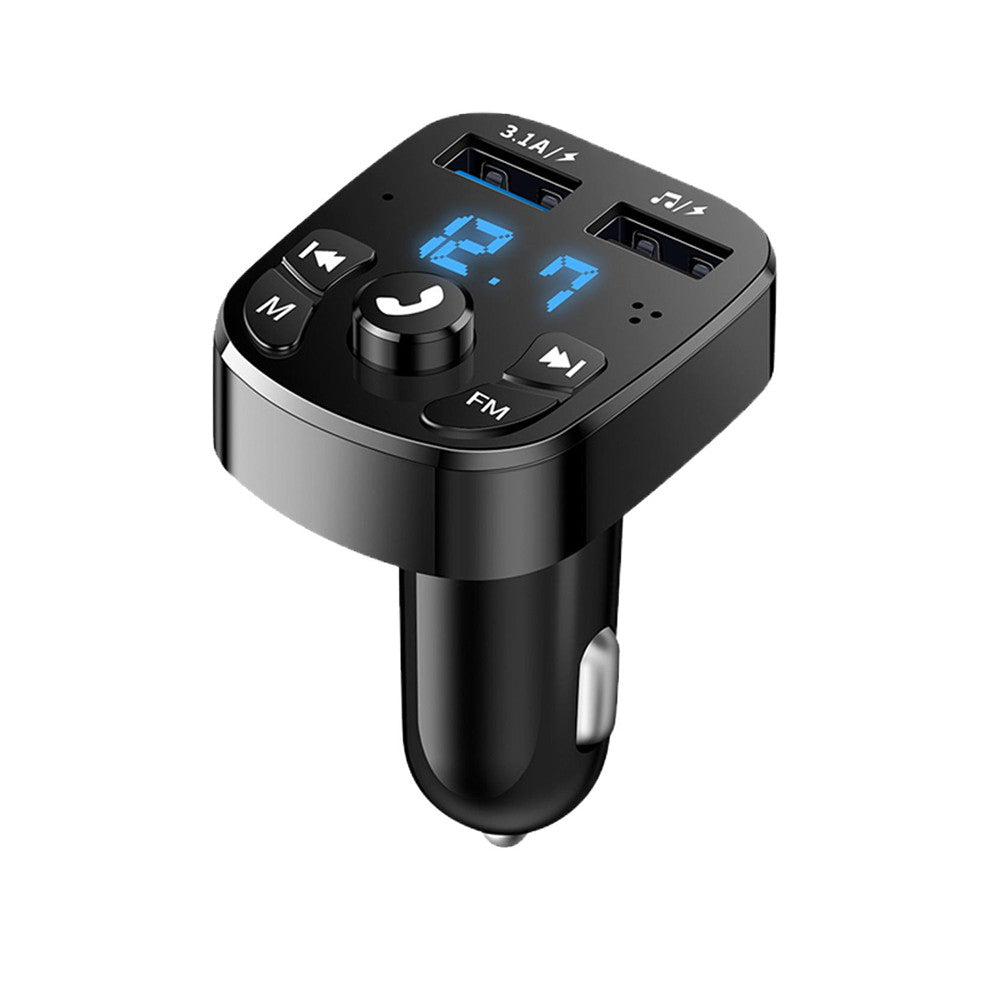 Car MP3 Player Bluetooth 5.0 FM Transmitter Dual USB Fast Charger USB Flash Drive Image 2