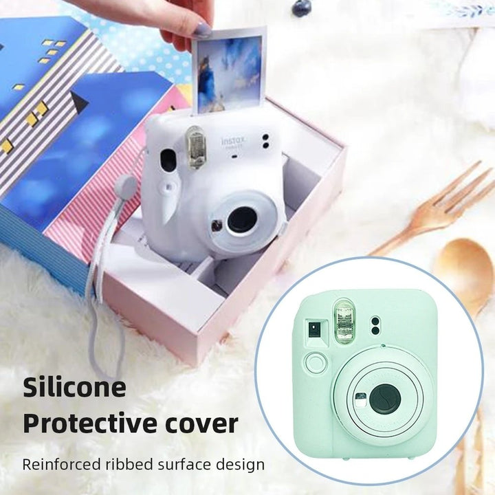 For Instax Mini 12 Camera Case PU Leather Soft Protective Case Trave Bag for Fujifilm Film Camera Bag with Shoulder Image 3