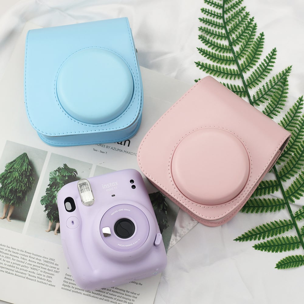 For Instax Mini 12 Camera Case PU Leather Soft Protective Case Trave Bag for Fujifilm Film Camera Bag with Shoulder Image 4