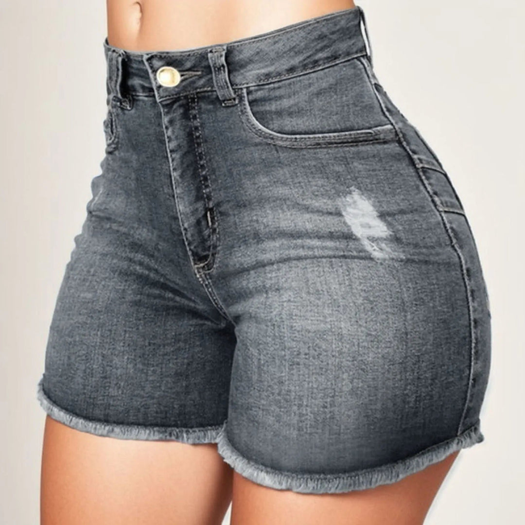 2024 Womens Summer High Waisted Mini Denim Shorts Sexy Ladies Club Party Wear Slim Bodycon Short Jeans Chic Denim Skirt Image 7