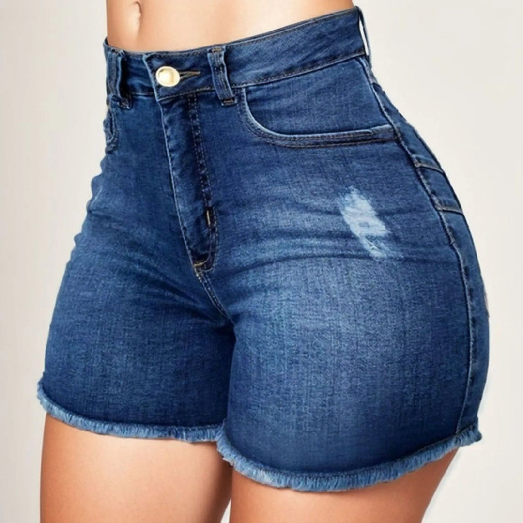 2024 Womens Summer High Waisted Mini Denim Shorts Sexy Ladies Club Party Wear Slim Bodycon Short Jeans Chic Denim Skirt Image 9