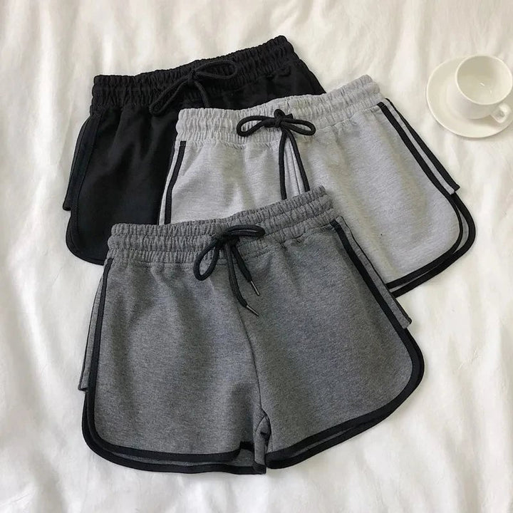 Summer High-Waisted Elastic Loose Sports And Casual Running Shorts For Women Image 1