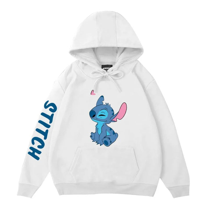 Disney Winter Couples Hoodie Stitch Sweater Loose Jacket Clothes Womens Tops Image 2