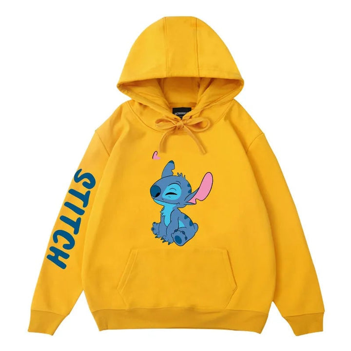 Disney Winter Couples Hoodie Stitch Sweater Loose Jacket Clothes Womens Tops Image 3