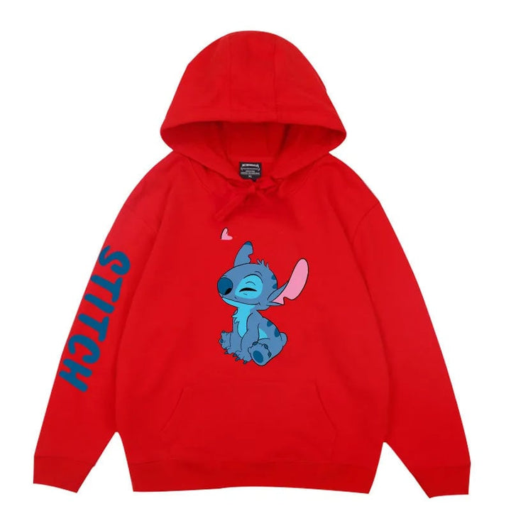 Disney Winter Couples Hoodie Stitch Sweater Loose Jacket Clothes Womens Tops Image 4