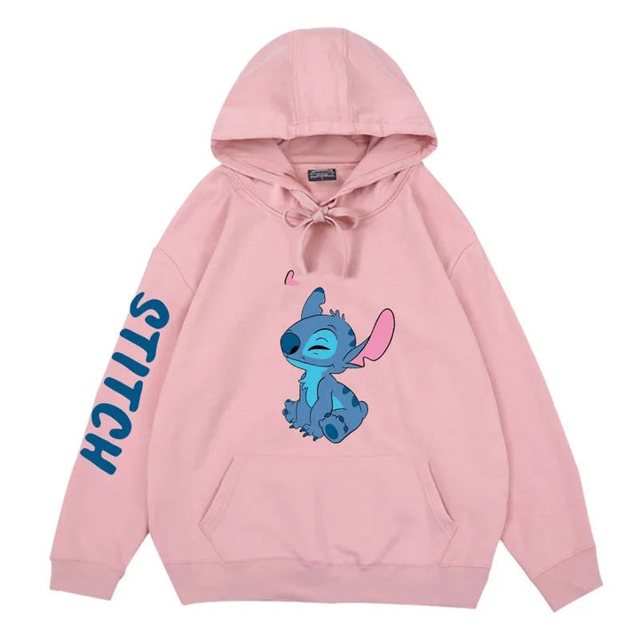 Disney Winter Couples Hoodie Stitch Sweater Loose Jacket Clothes Womens Tops Image 6