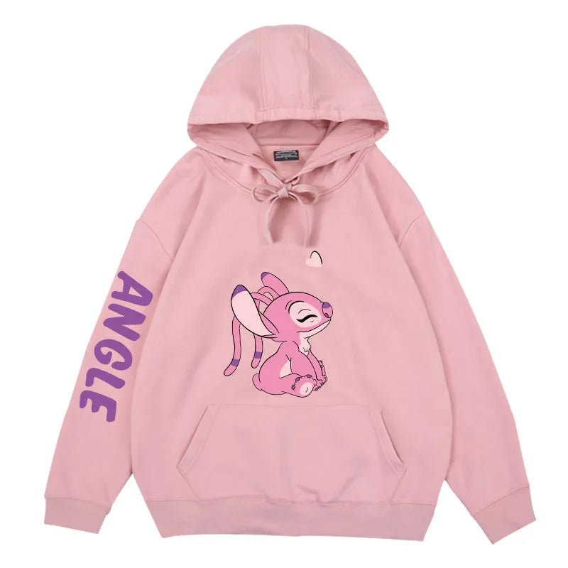 Disney Winter Couples Hoodie Stitch Sweater Loose Jacket Clothes Womens Tops Image 7