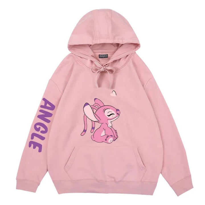 Disney Winter Couples Hoodie Stitch Sweater Loose Jacket Clothes Womens Tops Image 7