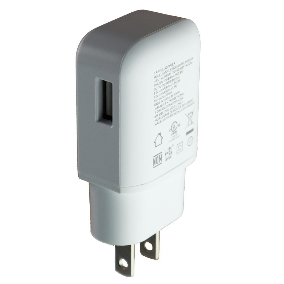 LG (9V/1.8A) Fast Charge Wall Charger Single USB Adapter - White (MCS-H06WA) Image 1