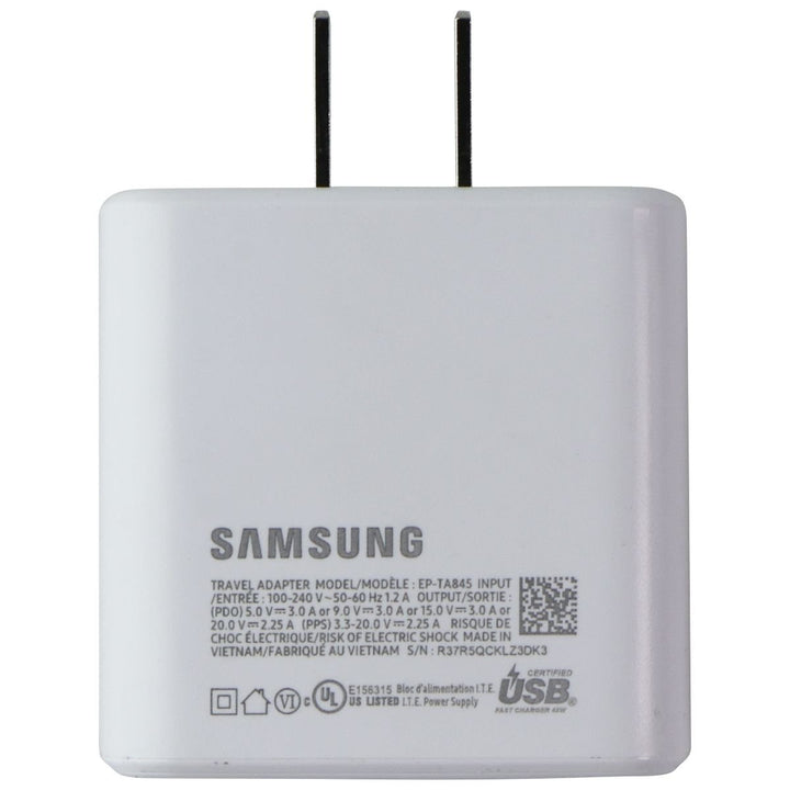 Samsung (USB-C) 5V/3A Super Fast Wall Charger Travel Adapter (EP-TA845) - White Image 3