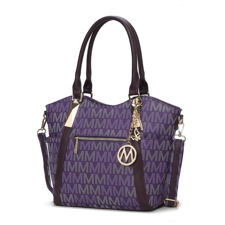 MKF Collection Jeneece Multi-Functional Shoulder Bag Signature Tote Handbag by Mia K Image 1