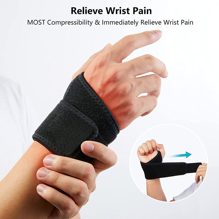 GOMOREON Adjustable Wrist Brace Support Splint Carpal Tunnel Arthritis Neoprene Image 7