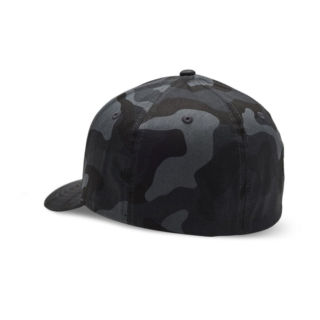 Fox Racing Mens Flexfit Hat Black Camouflage Fox Head Design Size Adjustable Image 4