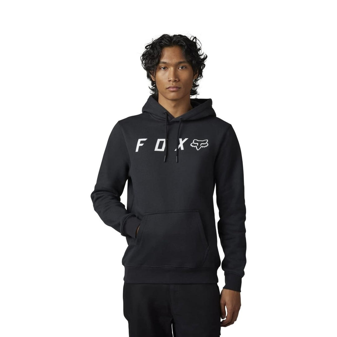 Fox Racing Mens Absolute Pullover Fleece Hoodie Black Large Size Soft Warm Image 1