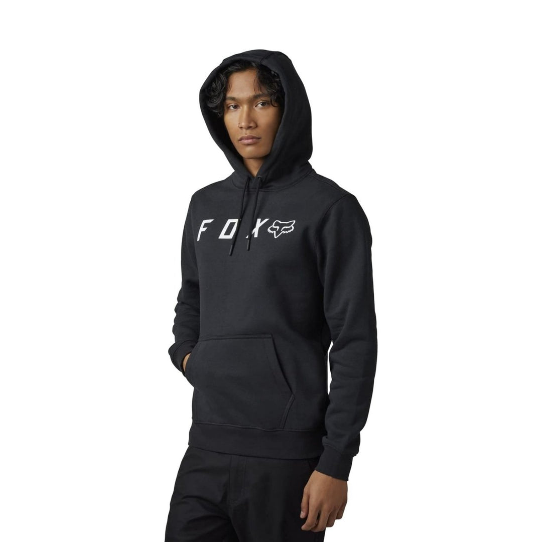 Fox Racing Mens Absolute Pullover Fleece Hoodie Black Large Size Soft Warm Image 2