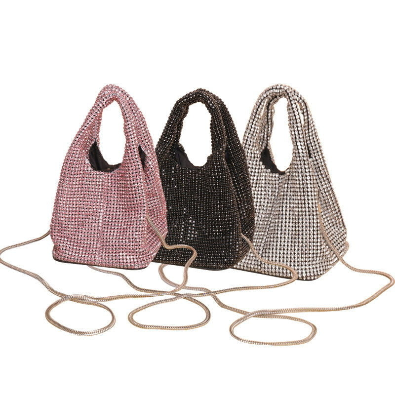 Womens Cross Body Portable Chain Gas Evening Bag Image 4