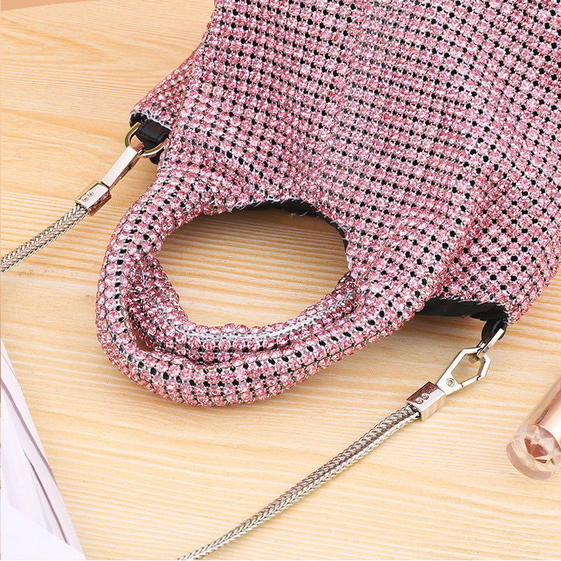 Womens Cross Body Portable Chain Gas Evening Bag Image 10