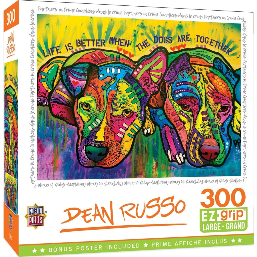 Dean Russo 300 Piece EZ Grip Jigsaw Puzzle 18x24 Animal Art Charity Fundraiser Image 1