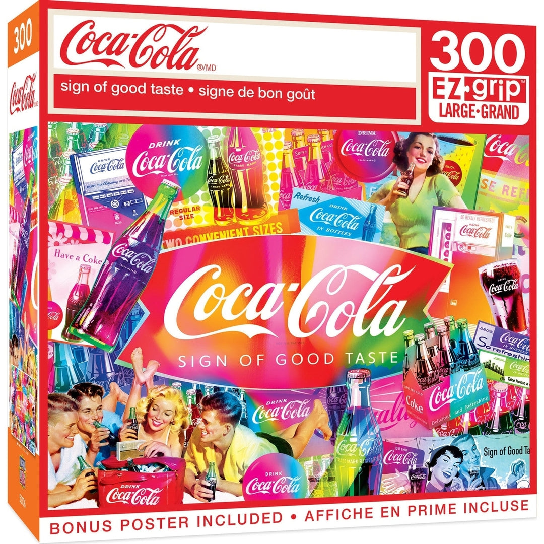 Coca-Cola - Sign of Good Taste 300 Piece EZ Grip Jigsaw Puzzle Image 1