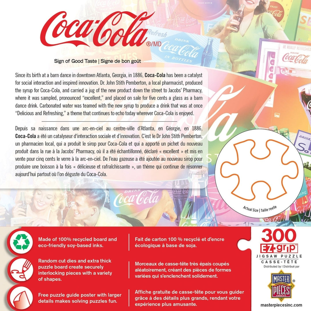 Coca-Cola - Sign of Good Taste 300 Piece EZ Grip Jigsaw Puzzle Image 3