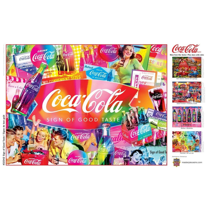 Coca-Cola - Sign of Good Taste 300 Piece EZ Grip Jigsaw Puzzle Image 4